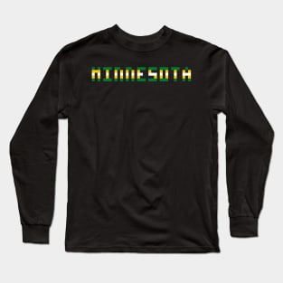 Pixel Hockey State Minnesota 1993 Retro Long Sleeve T-Shirt